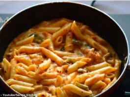 પિંક સોસ પાસ્તા બનાવવાની રીત - pink sauce pasta banavani rit - pink sauce pasta recipe in gujarati
