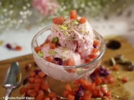 તરબૂચ ની આઈસ્ક્રીમ બનાવવાની રીત - tarbuch ni ice cream banavani rit - watermelon ice cream recipe in gujarati