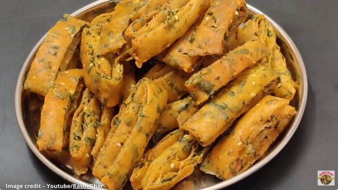 લીલી મેથી ની મઠરી - Lili methi ni mathri - લીલી મેથી ની મઠરી બનાવવાની રીત - Lili methi ni mathri banavani rit - Lili methi ni mathri recipe gujarati