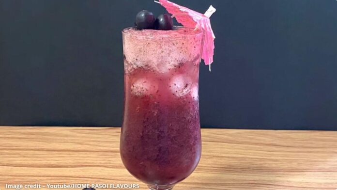 કાળી દ્રાક્ષ નો સોડા મોજીતો - Kali drax no soda mojito - કાળી દ્રાક્ષ નો સોડા મોજીતો બનાવવાની રીત - Kali drax no soda mojito banavani rit - Black grape mojito recipe
