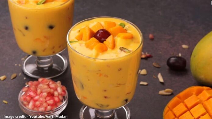મેંગો ફ્રુટ ડીલાઈટ - mango fruit delight - મેંગો ફ્રુટ ડીલાઈટ બનાવવાની રીત - mango fruit delight banavani rit - mango fruit delight recipe in gujarati