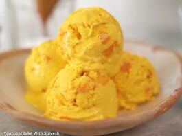 મેંગો આઈસ્ક્રીમ બનાવવાની રીત - mango ice cream banavani rit gujarati ma - mango ice cream recipe in gujarati