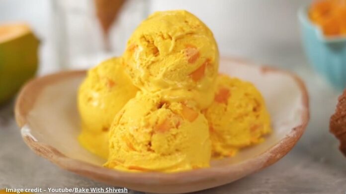 મેંગો આઈસ્ક્રીમ બનાવવાની રીત - mango ice cream banavani rit gujarati ma - mango ice cream recipe in gujarati