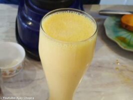 મેંગો લસ્સી બનાવવાની રીત - mango lassi - mango lassi banavani rit - mango lassi recipe in gujarati