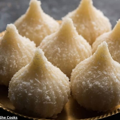 કૉકોનટ મોદક - Coconut Modak - કૉકોનટ મોદક ની રેસીપી - Coconut Modak Recipe