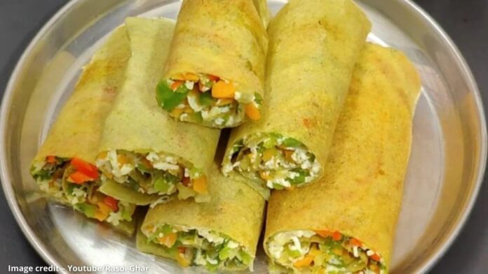 મગદાળ સ્ટફિંગ ચીલા - Magdal stuffing chila - મગદાળ સ્ટફિંગ ચીલા બનાવવાની રેસીપી - Magdal stuffing chila banavani recipe
