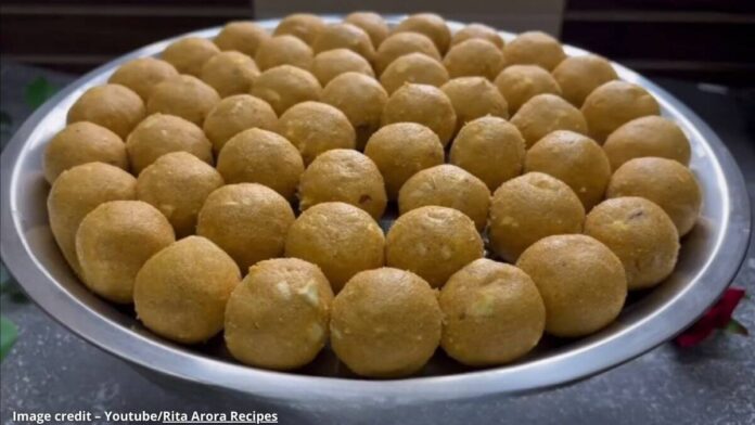 બેસન ના લાડુ - besan na ladoo - besan na ladoo banavani rit - બેસન ના લાડુ બનાવવાની રીત