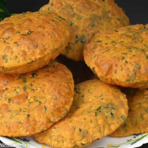 મેથી મસાલા પૂરી - Methi masala puri