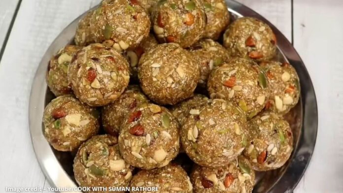 ગોળ વારા ડ્રાયફ્રુટ લાડુ - Gol vara dryfruit ladoo