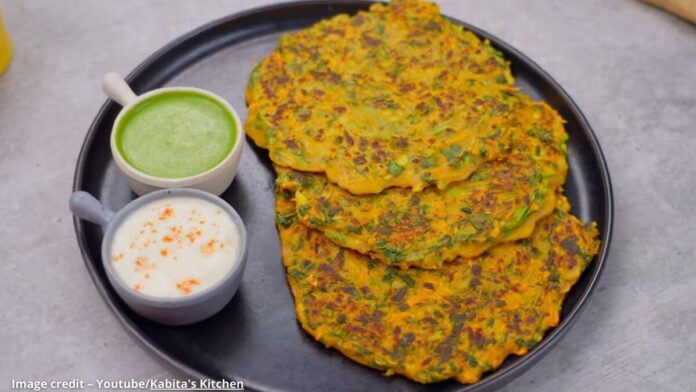 Methi besan chila - મેથી બેસન ચીલા