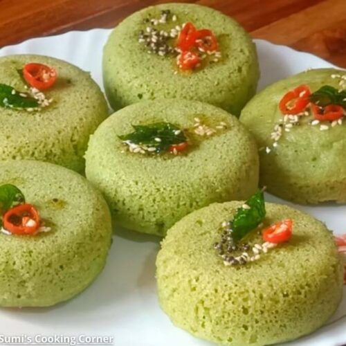 Lila vatana na dhokla - લીલા વટાણા ના ઢોકળા
