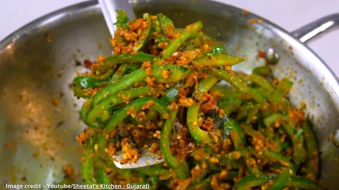 Capsicum nu masaledar shaak - કેપ્સીકમ નું મસાલેદાર શાક