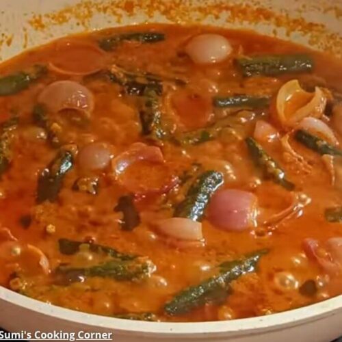 Bhindi do pyaza - ભીંડી દો પ્યાઝા