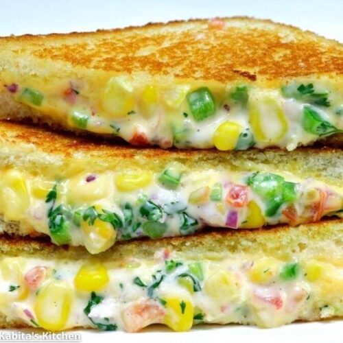 Cheese Corn Sandwich - ચીઝ કોર્ન સેન્ડવિચ