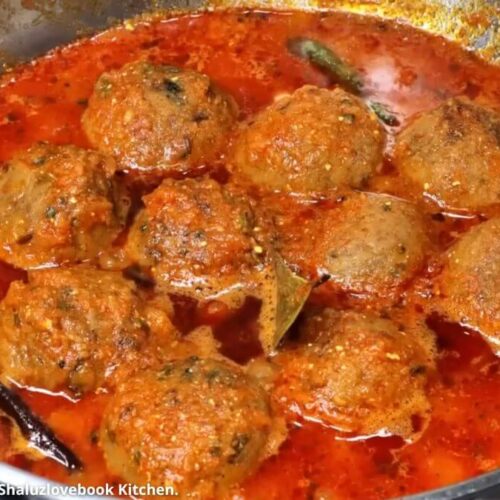 Kacha kela na kofta nu shaak - કાચા કેળા ના કોફતા નું શાક