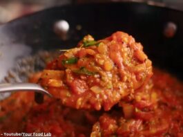 Tameta nu bharthu - ટમેટા નું ભરથું