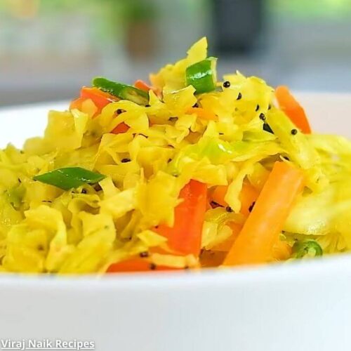 Gajar kobi no sambharo - ગાજર કોબી નો સંભારો