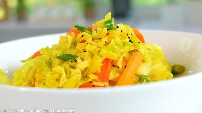 Gajar kobi no sambharo - ગાજર કોબી નો સંભારો