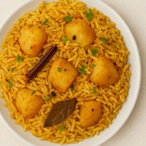 Aloo Dum Pulao - આલુ દમ પુલાવ