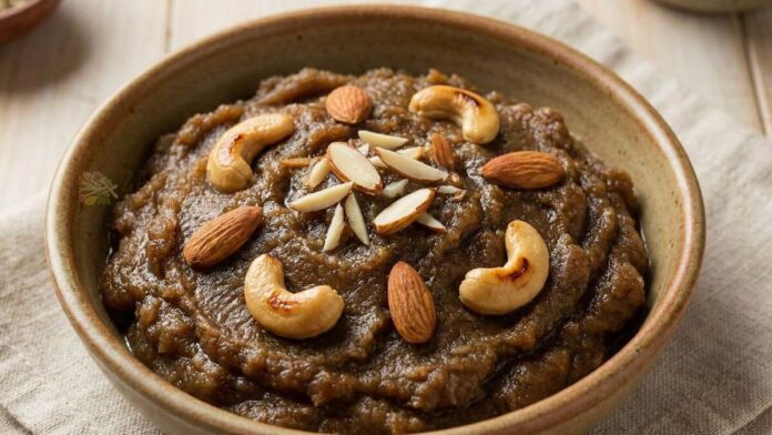 Bajra na lot no halvo - બાજરાના લોટનો હલવો