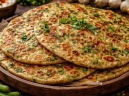 લીલા લસણના પરાઠા - Lila lasan na paratha