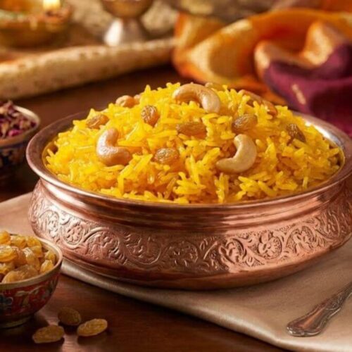 કેસરિયા મીઠા ભાત બનાવવાની રીત - Kesariya Bhat Recipe