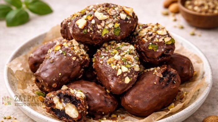 સુગર ફ્રી ખજૂર ચોકલેટ બનાવવાની રીત - Khajur Chocolate Recipe in Gujarati