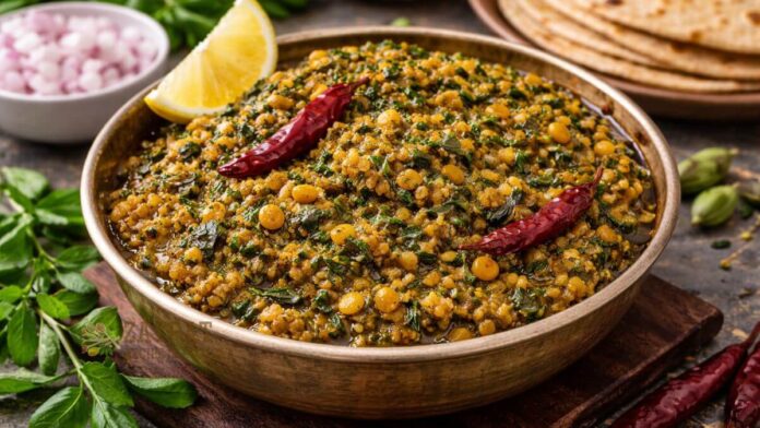 Methi chadiyadal nu shaak - મેથી છડીયાદાળ નું શાક