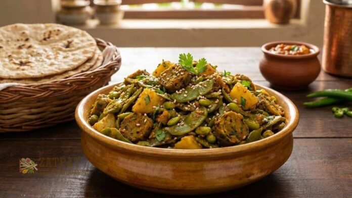 Surti Papdi Nu Shaak - સુરતી પાપડીનું શાક
