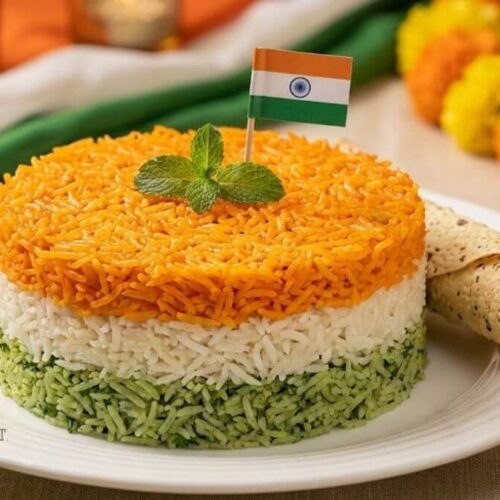 સ્વાદિષ્ટ તિરંગા પુલાવ - Tiranga Pulao Recipe