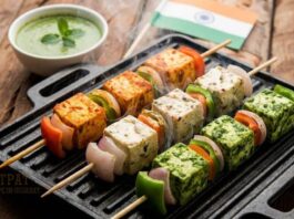 Tricolour Paneer Tikka - તિરંગા પનીર ટિક્કા