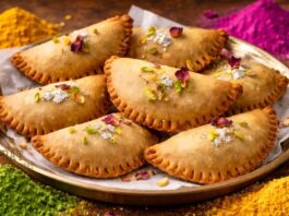 Holi Special Fusion Dessert Baked Mawa Gujiya Cookies - ઘુઘરા કુકીઝ