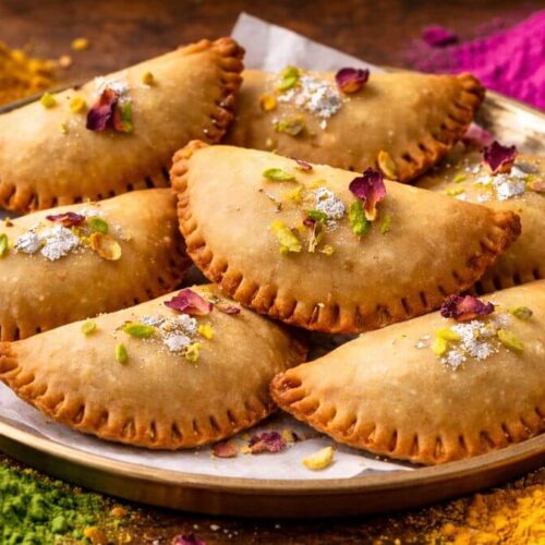 Holi Special Fusion Dessert Baked Mawa Gujiya Cookies - ઘુઘરા કુકીઝ