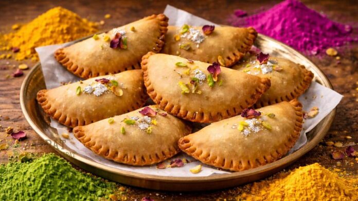 Holi Special Fusion Dessert Baked Mawa Gujiya Cookies - ઘુઘરા કુકીઝ