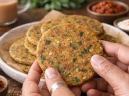 Crispy Masala Methi Bhakri Healthy Gujarati Winter Snacks - મસાલા મેથી ભાખરી
