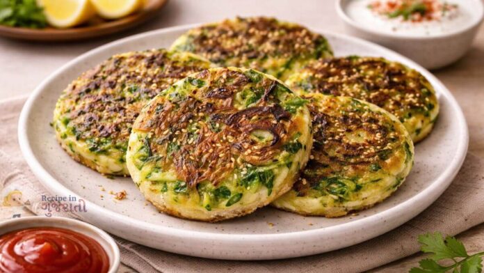 Healthy Snack Palak Bread Tikki and Kids Lunchbox Recipe - પાલક બ્રેડ ટિક્કી