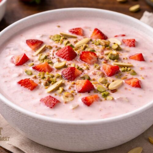 Wedding Style Strawberry Basundi banavani rit - સ્ટ્રોબેરી બાસુંદી બનાવવાની રીત