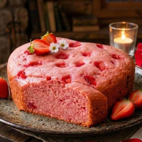 Fresh Strawberry Cake - ઓવન કે ઈંડા વગર સ્ટ્રોબેરી કેક બનાવવાની રીત