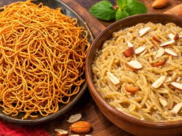 Varse Bharva Mate Ghau na Lot ni Sev - ઘઉંના લોટની સેવ