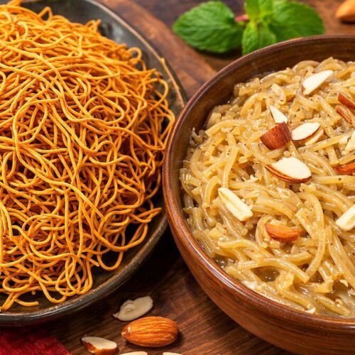 Varse Bharva Mate Ghau na Lot ni Sev - ઘઉંના લોટની સેવ