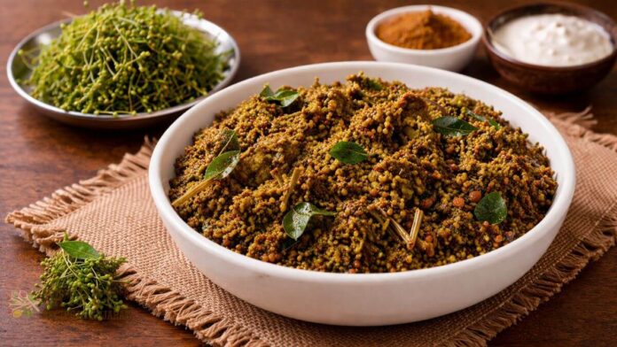 Gunda na Mor nu Shaak banavani rit - ગુંદાના મોરનું શાક