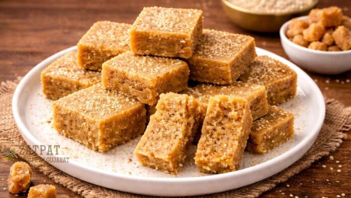 Jowar ni Sukhdi Recipe in Gujarati - જુવારની સુખડી