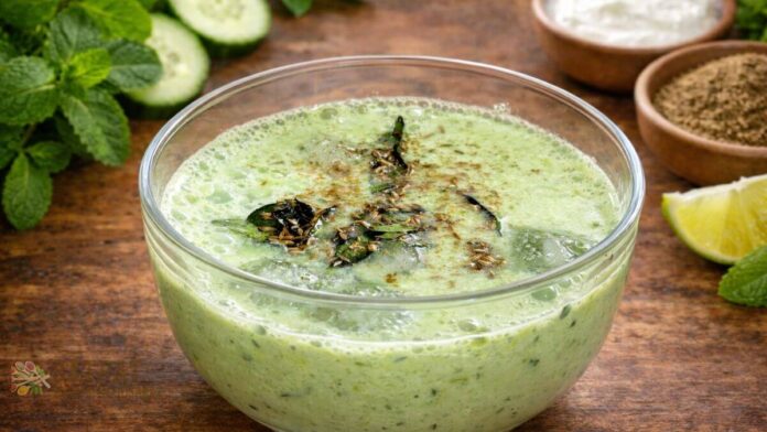 Phudina Kakdi ni Chaas banavani rit - ફુદીના કાકડીની છાશ