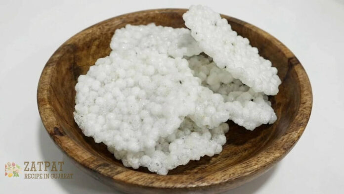 Varse Bharva Mate Sabudana na Chamcha Papad - સાબુદાણાના ચમચા પાપડ
