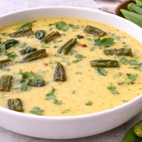 Bhinda ni Kadhi banavani rit - ભીંડાની કઢી
