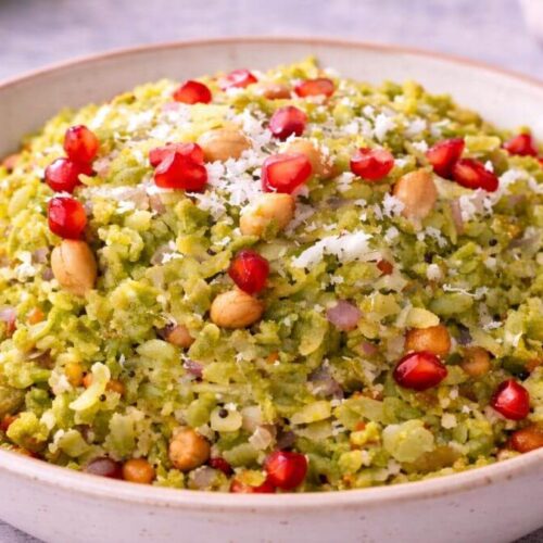 Green Chutney Poha banavani rit - લીલી ચટણીવાળા પૌંઆ