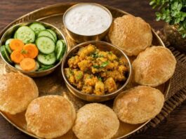 Mitha Vagar ni bataka nib haji ane puri banavani rit - મીઠા વગરની બટાકાની ભાજી અને પૂરી