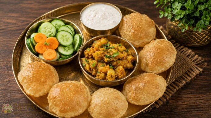 Mitha Vagar ni bataka nib haji ane puri banavani rit - મીઠા વગરની બટાકાની ભાજી અને પૂરી